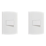Kit C 2 Conjunto Peesa Alfa 1502a 1 Interruptor Simples Br