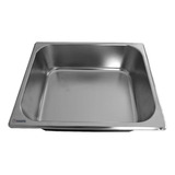 Kit C 2 Cubas Gastronomicas Gn Inox 1 2x65 Buffet Rechaud