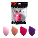 Kit C 2 Esponja Gota Chanfrada Para Maquiagem Macrilan Ep10