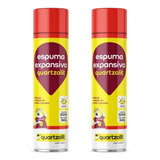 Kit C 2 Espuma Expansiva Poliuretano 500ml 340g Quartzolit