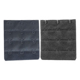 Kit C 2 Extensores Para Sutiã Possui 9 Fechos Colchetes 6cm