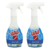 Kit C 2 Limpa Box Gatilho 450ml Blindex Tira Manchas Uau
