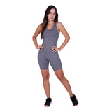 Kit C 2 Macaquinho Curto De Ginastica Feminino Moda Fitness