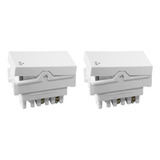 Kit C 2 Modulo Ilumi Vivaz 1 Tecla Campainha 10a Branc 