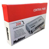 Kit C 2 Peças Central Pabx 208 Multitoc 2 Linhas 8 Ramais