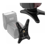 Kit C 2 Suporte Base Pé Adaptador Sapata Hot Shoe Flash led