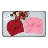 Kit C 2 Toucas Zoe Turbante Infantil E 1 Turbante Malha