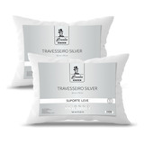 Kit C 2 Travesseiros 50x70 New Silver Impermeável