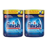 Kit C 2 Unidades Lava Louças Em Po Finish Advanced Power 1kg
