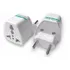 Kit C/20 Adap.tomada Universal Padrão Europeu Uk P/ Brasil 110v/220v