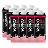 Kit C 24 Un Yopro Danone Morango 15g Proteina Whey Yo Pro