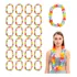 Kit C  24un Colar Havaiano Colorido Festa Carnaval   Colares