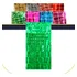 Kit C  2un Cortina Metalizada Quadrada 1x2m Festa decoração Cor Verde