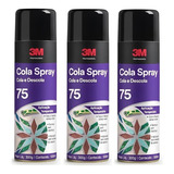 Kit C 3 Adesivo Cola Spray Reposicionavel Spray 75 3m