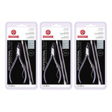 Kit C 3 Alicate Cutícula Espátula E Palito 778 ep Mundial