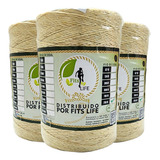 Kit C 3 Barbante Fio De Sisal 2mm Rolo 750 Mts Artesanatos