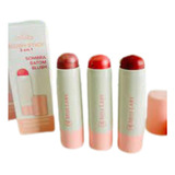 Kit C 3 Blush Stick 3 Em 1 Miss Lary Blush Batom E Sombra Tom Da Maquiagem Colorido