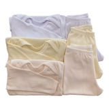 Kit C 3 Body Manga Longa Calça Bebê Infantil Menina Menino