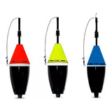 Kit C 3 Boias Cevadeira Kuro52gr Jr Pesca Cores Sortidas