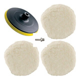 Kit C 3 Boina Lã Polimento Automotivo Disco 180mm Politriz