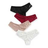 Kit C 3 Calcinha Rendada Sexy Renda Lingerie Confortável