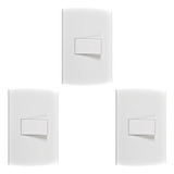 Kit C 3 Conjunto Peesa Alfa 1502a 1 Interruptor Simples 