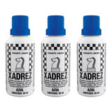 Kit C 3 Corante Líquido Pigmento Xadrez 50ml Azul