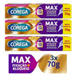 Kit C 3 Corega Ultra S sabor 68g Fixador Prótese Oferta Top