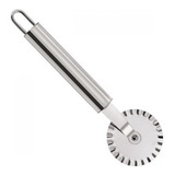 Kit C 3 cortador Em Aço Inox Lisa Cortar Massas Pastel Pizza