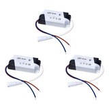 Kit C 3 Driver Reator Fonte Para Led Com Conector 48w A