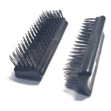 Kit C 3 Escova Aço Base Plástica Sem Cabo 6 Fileiras