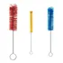 Kit C  3 Escova P  Lavar Garrafas Mamadeira 28   34   38 Cm