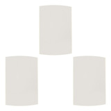 Kit C 3 Espelho Placa Peesa Alfa P1500 4x2 Cega Branco