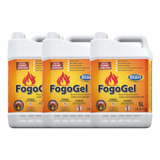 Kit C 3 Fogogel Gel P queima 5 L Start Acender Churrasqueira