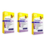 Kit C 3 Freestyle Optium Tiras Monitoramento Cetona Sangue