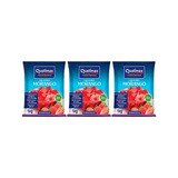 Kit C 3 Gelatina Sabor Morango Qualimax 1kg