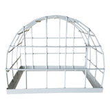 Kit C 3 Grade Proteção Gaiola Cftv Branca Externo Câmera