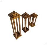 Kit C 3 Lanternas Decorativa Marroquina Luminária Porta Vela