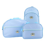 Kit C 3 Mala Maternidade Mochila Infantil Menina E Menino