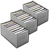 Kit C-3 Organizadores De Roupas Linha Premium Colméia - Gaveteiros E Armários - Compartimentos Respiráveis- Dobrável- Lavável- Poliéster - Ideal Para Guarda-Roupas- Closet- Gavetas