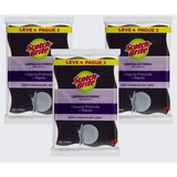 Kit C 3 Pacotes De Esponja Scotch Brite 3m Limpeza Profunda