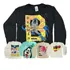Kit C  3 Peças Camiseta Bebê Manga Longa Sortidos 2 Anos