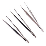 Kit C 3 Pinças Adson Dente Rato Anatomica Serrilha 