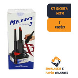 Kit C 3 Pincéis Metiq