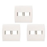 Kit C 3 Placa Soprano Ilus 4x4 2 Modulos Horizontal 5 