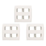 Kit C 3 Placa Soprano Ilus 4x4 4 Modulos Horizontal 5 
