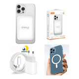Kit C 3 Power Bank 10000 Mah carregador capa iPhone XR Ao 15