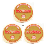 Kit C 3 Queijo Minas Padrão Massa Cozida Lat Dourado 500g