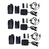 Kit C 3 Radios Comunicador Baofeng M77 7w Escola Colegio
