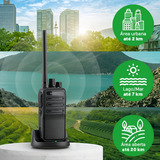 Kit C 3 Rádios Comunicador Intelbras Rc3002 G2 Alc 20km Bandas De Freq ência Uhf Cor Preto